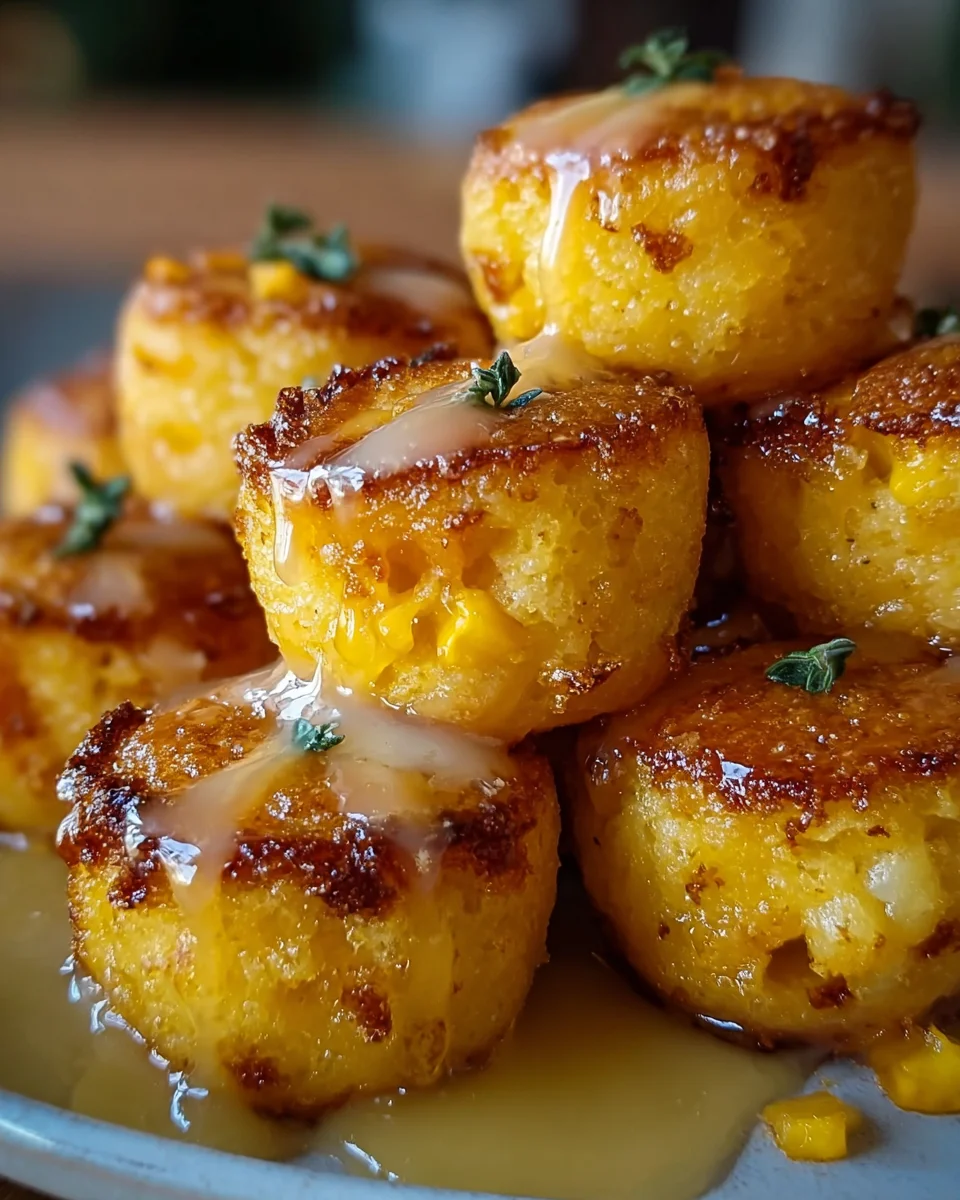 Southern-Style Honey Butter Cornbread Poppers