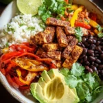 Spicy Baked Tofu Burrito Bowl