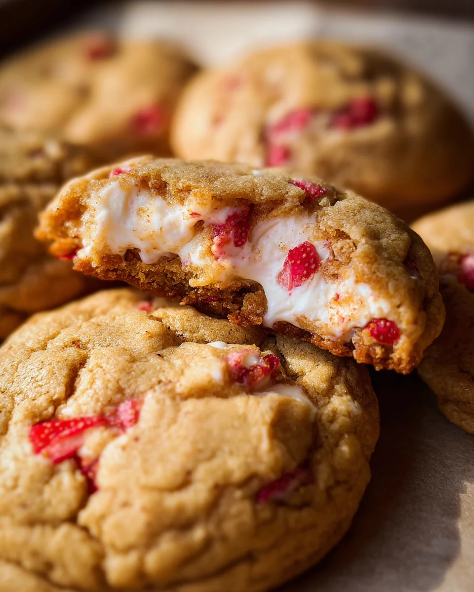 Strawberry Cheesecake Cookies