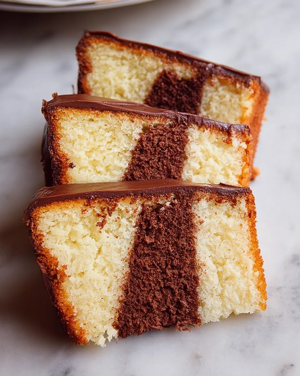 Three Layer Pound Cake