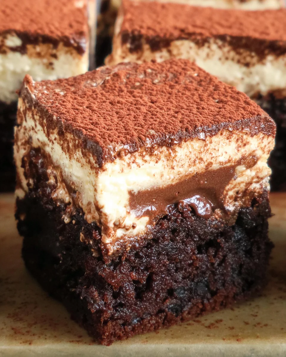 Tiramisu Brownies