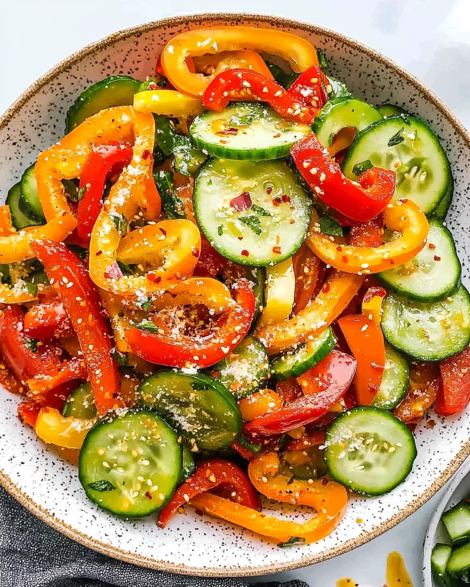 Viral Cucumber Pepper Salad 15 Viral