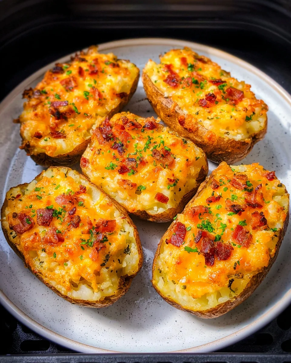 Air Fryer Twice Baked Potatoes