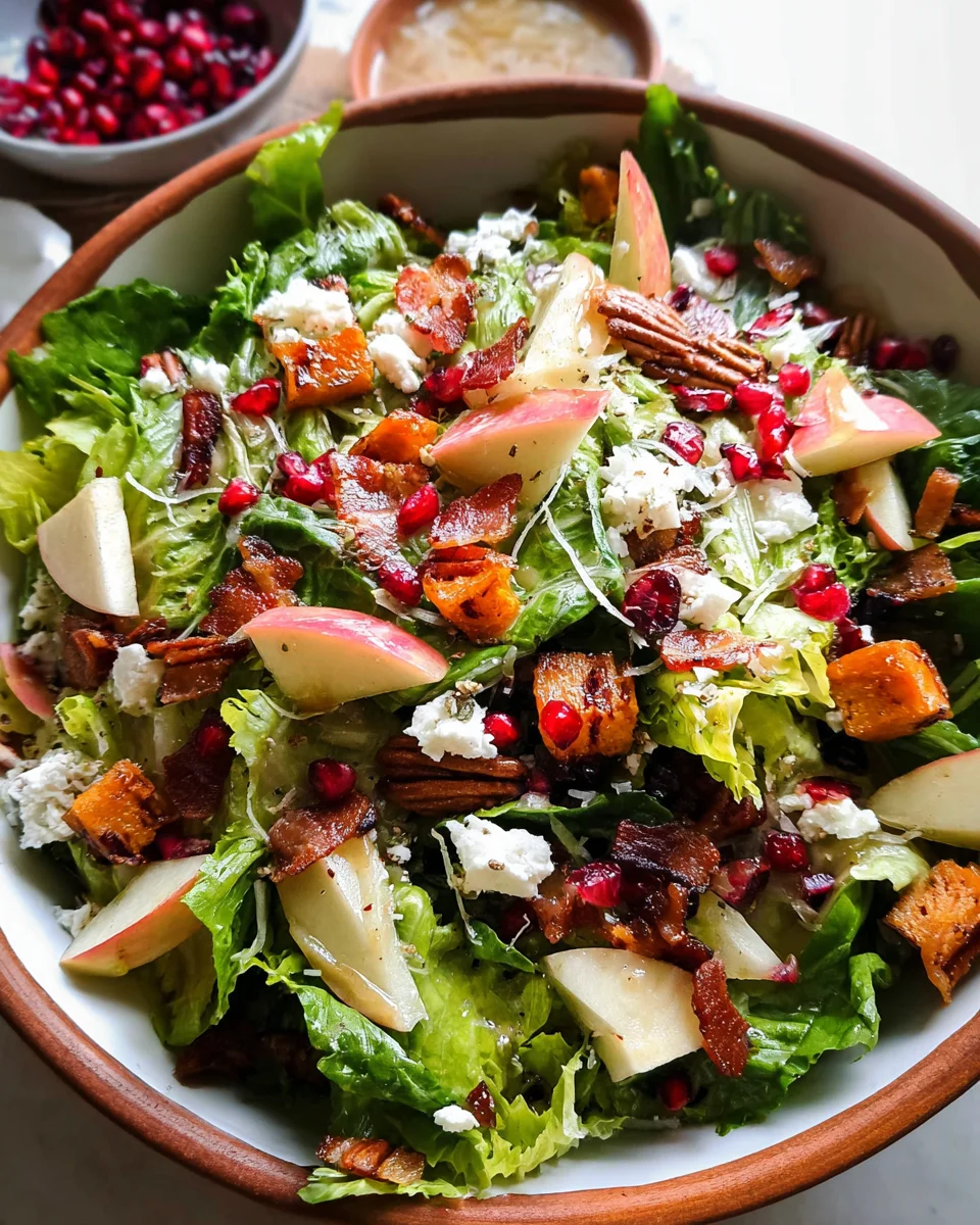 Autumn Salad with Apple Cider Vinaigrette