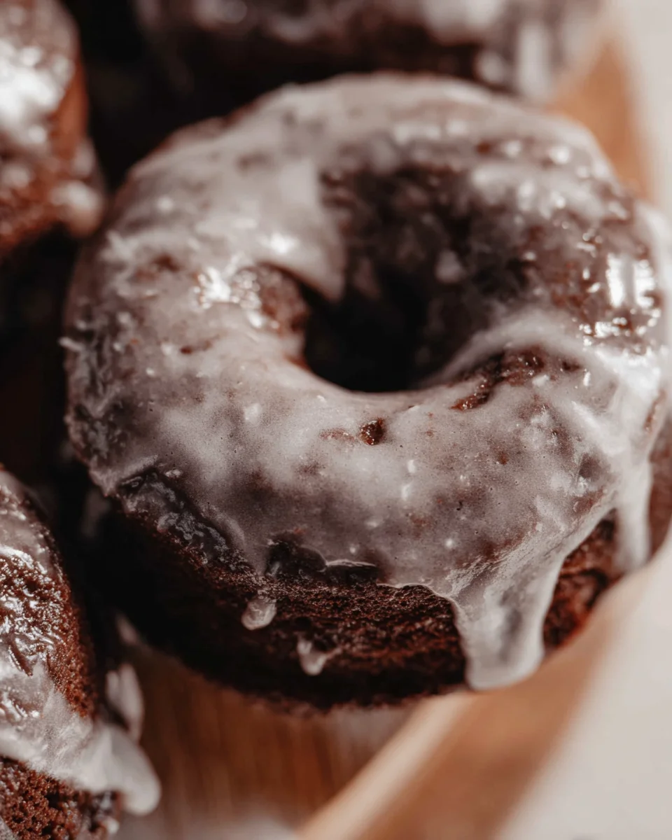 Baked Chocolate Cake Doughnuts