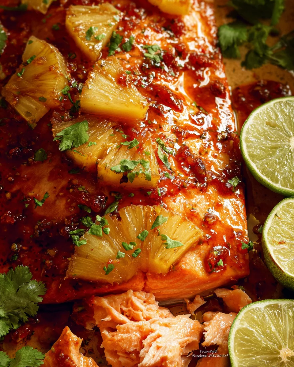 Baked Pineapple Salmon 20 Baked