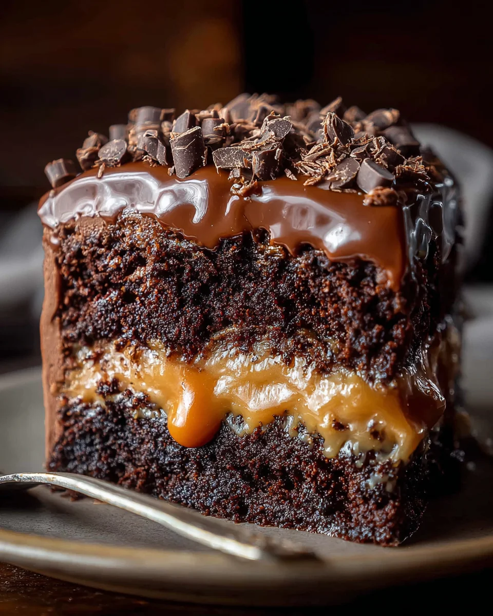 Chocolate Caramel Dump Cake Recipe 18 Chocolate
