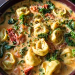 Creamy Tuscan Tortellini Soup