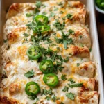 Creamy White Chicken Enchiladas