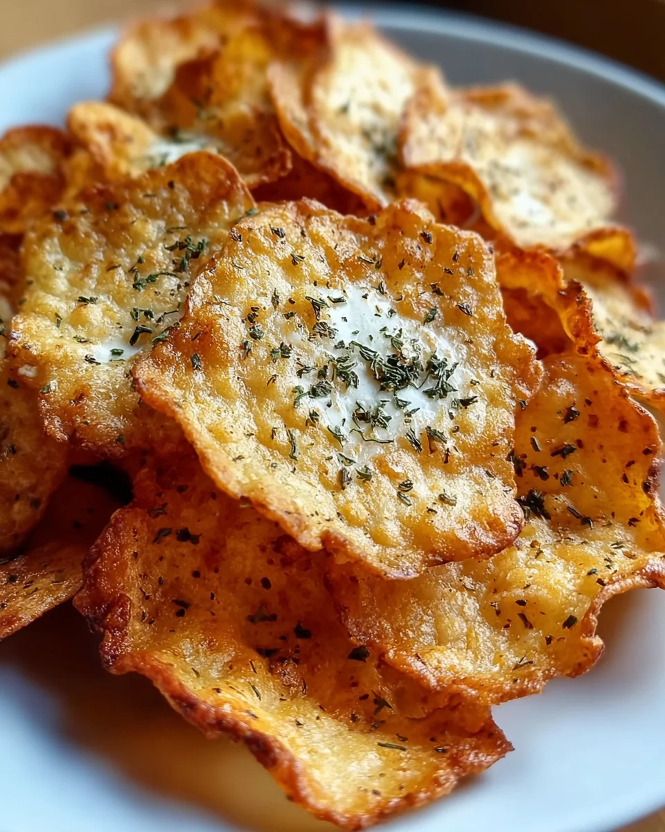 Crispy Cottage Cheese Chips