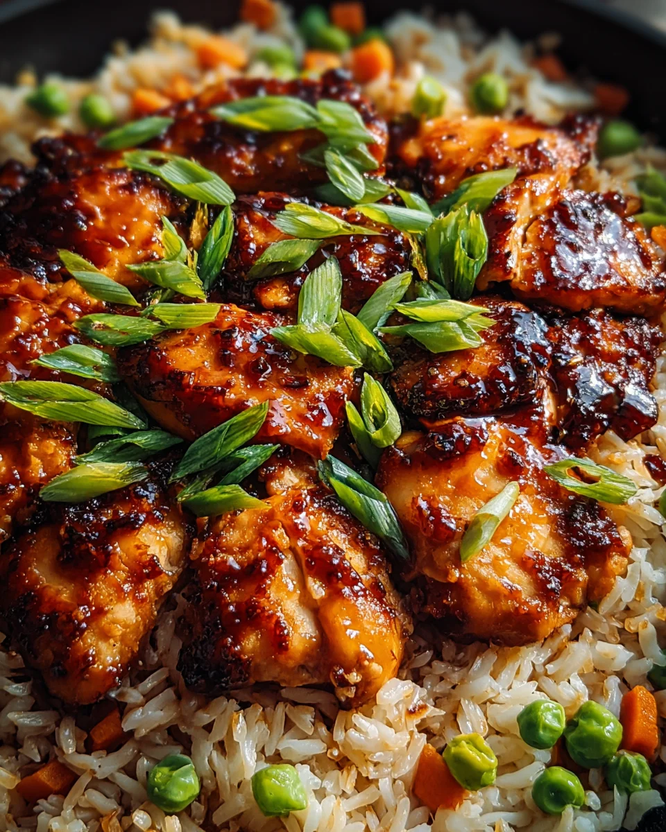 Honey BBQ Chicken Rice