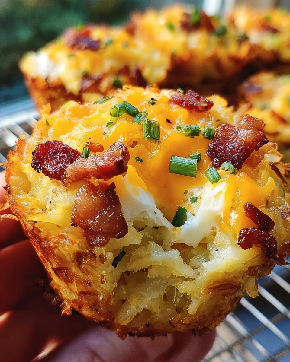 Loaded Bacon and Egg Hash Brown Muffins 20 Loaded