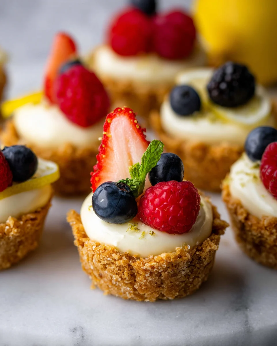 Mini Lemon Cheesecake Tarts