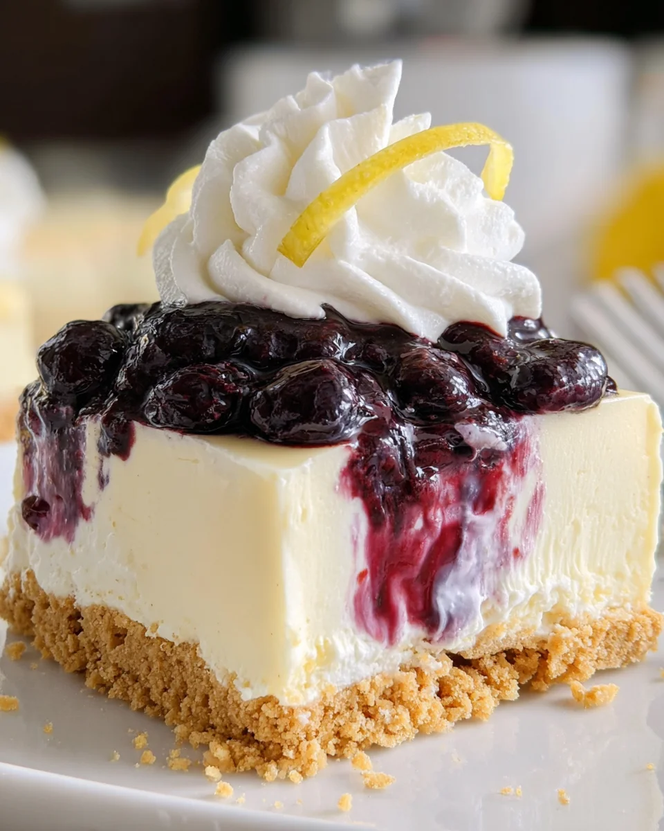 No Bake Lemon Blueberry Dessert 21 No