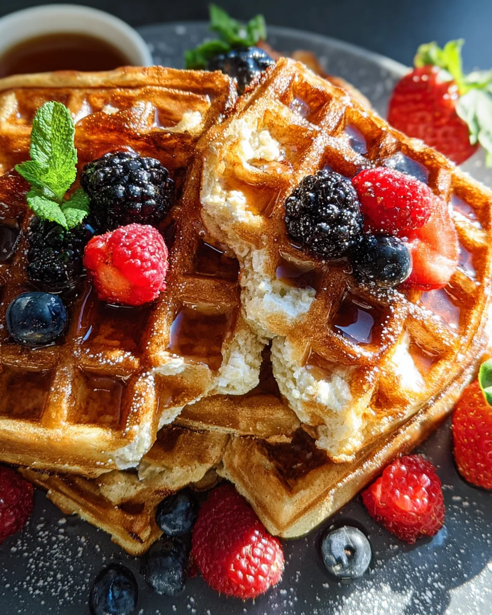 Oatmeal Cottage Cheese Waffles 14 Oatmeal