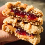PB&J Stuffed Cookies