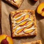 Peaches and Cream Puff Pastry Tart 19 Peaches and Cream Puff Pastry Tart