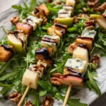 Pear & Brie Cheese Salad Skewers 16 Pear & Brie Cheese Salad Skewers