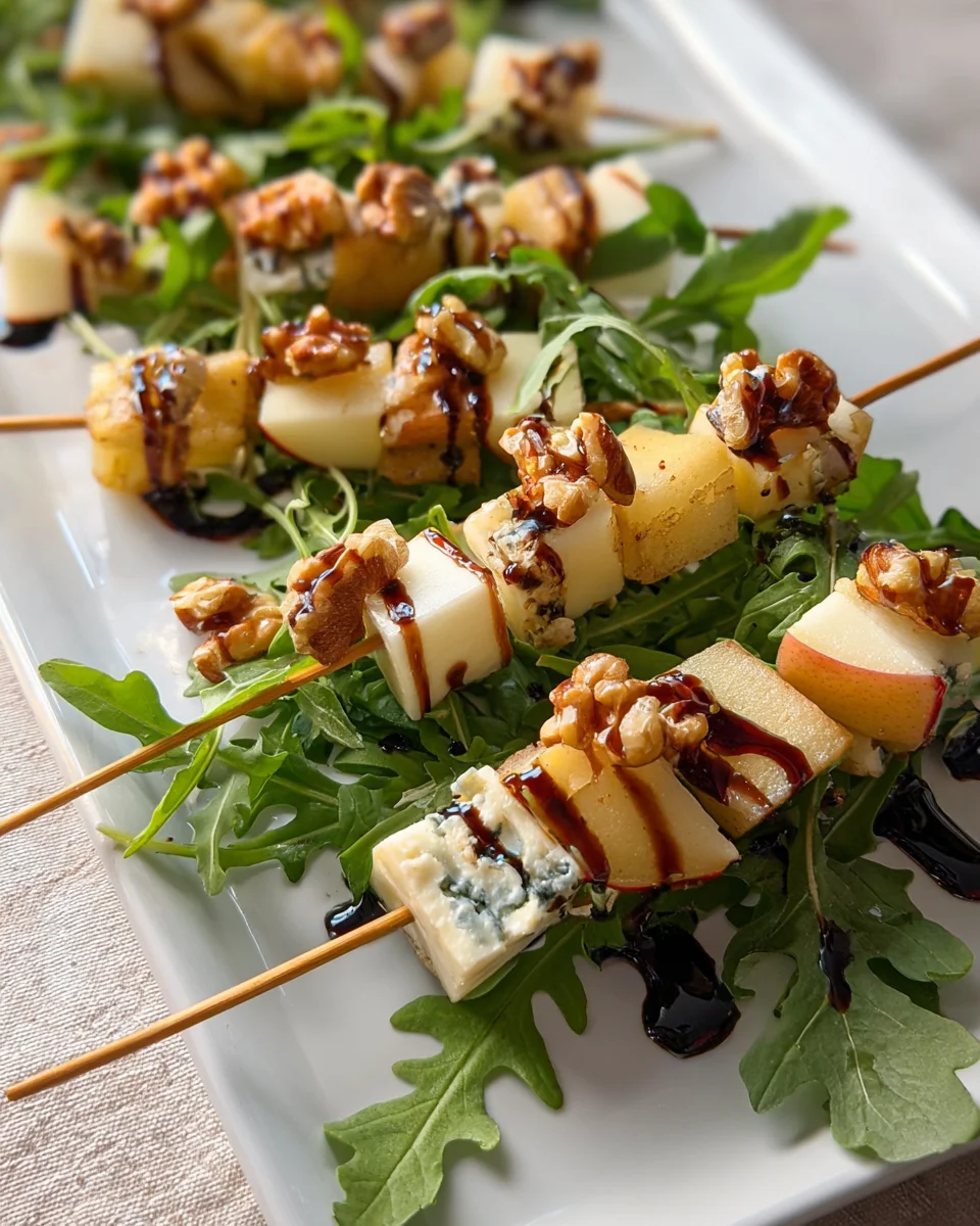Pear & Brie Cheese Salad Skewers 14 Pear
