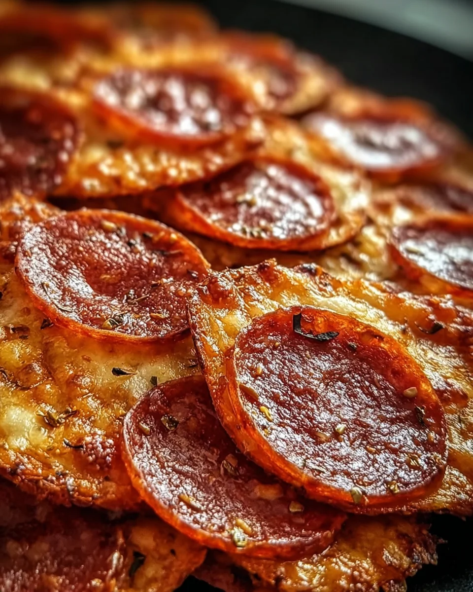 Pepperoni Cheese Crisps 13 Pepperoni