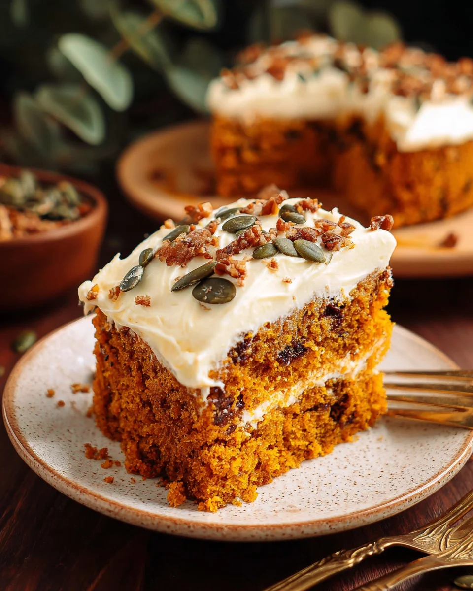 Pumpkin Spice Cake with Brown Sugar Cream Cheese Frosting 33 Pumpkin