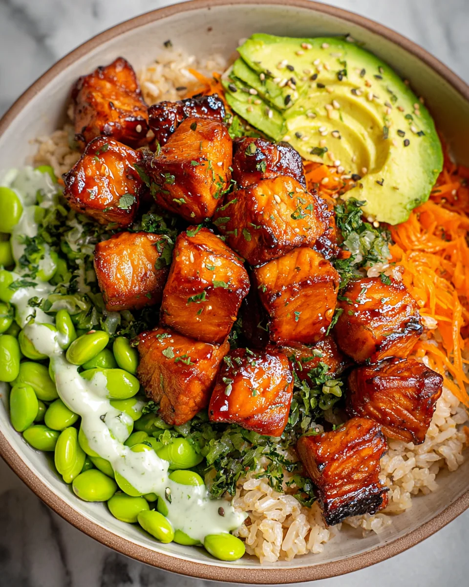 Salmon Teriyaki Bowl
