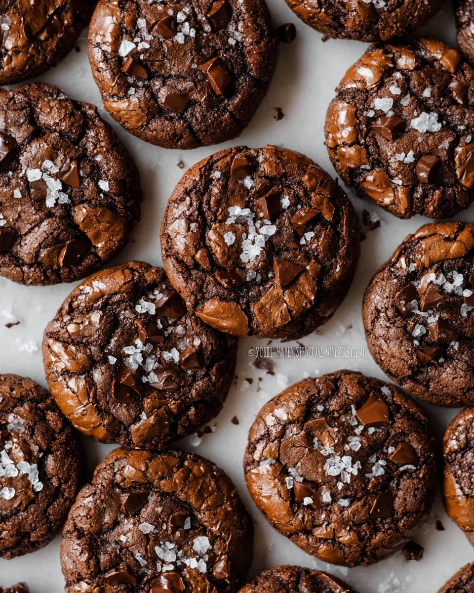 Salted Brownie Cookies