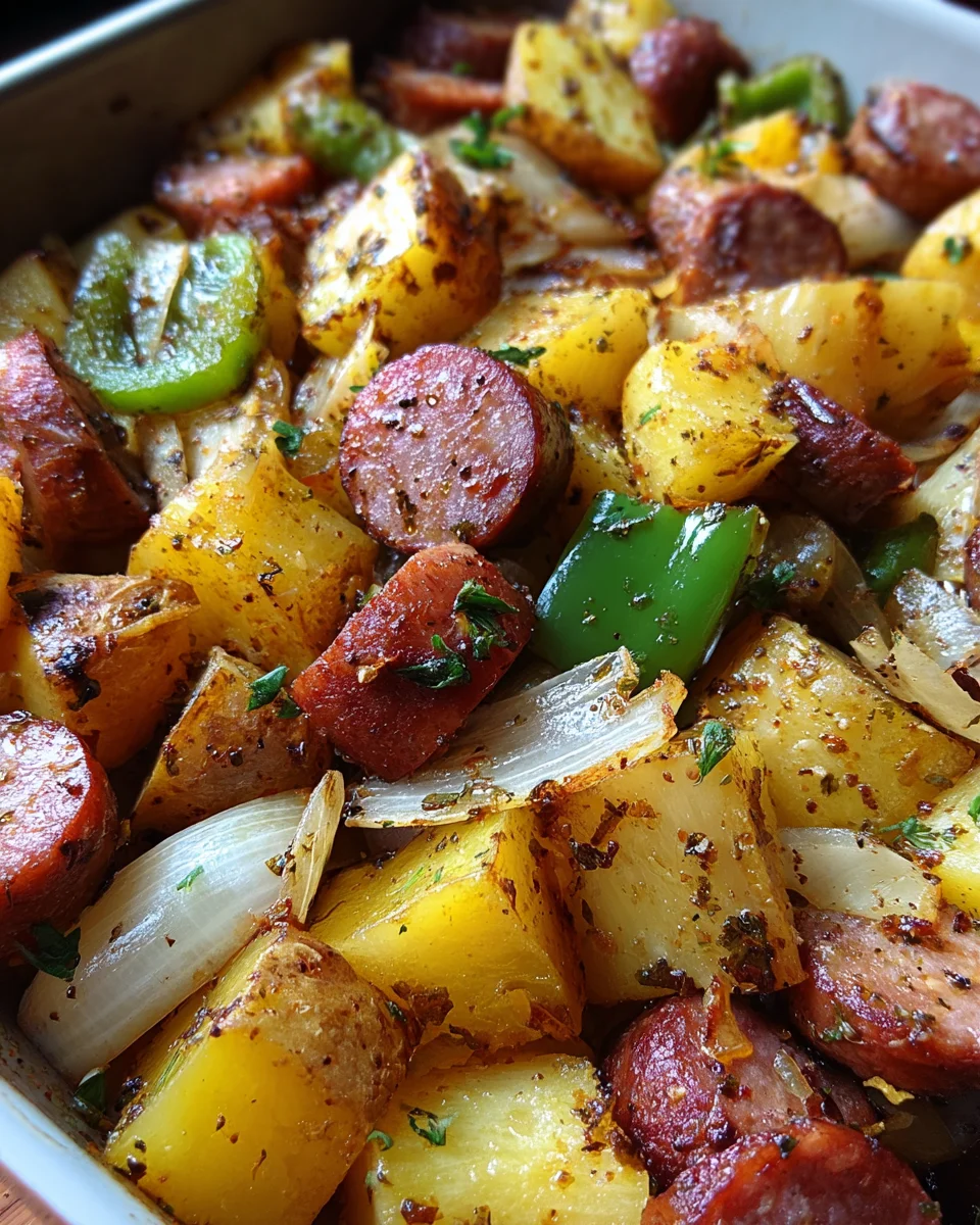 Smoked Sausage and Potato Bake