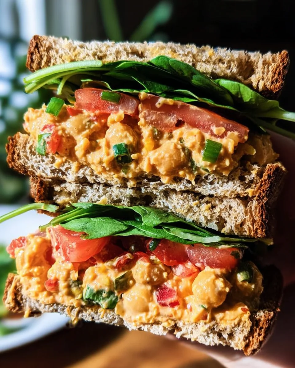 Vegan Buffalo Chickpea Salad Sandwich 22 Vegan