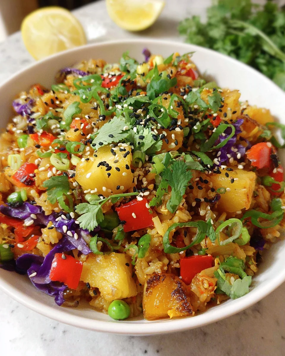 Vegan Pineapple Fried Rice 21 Vegan