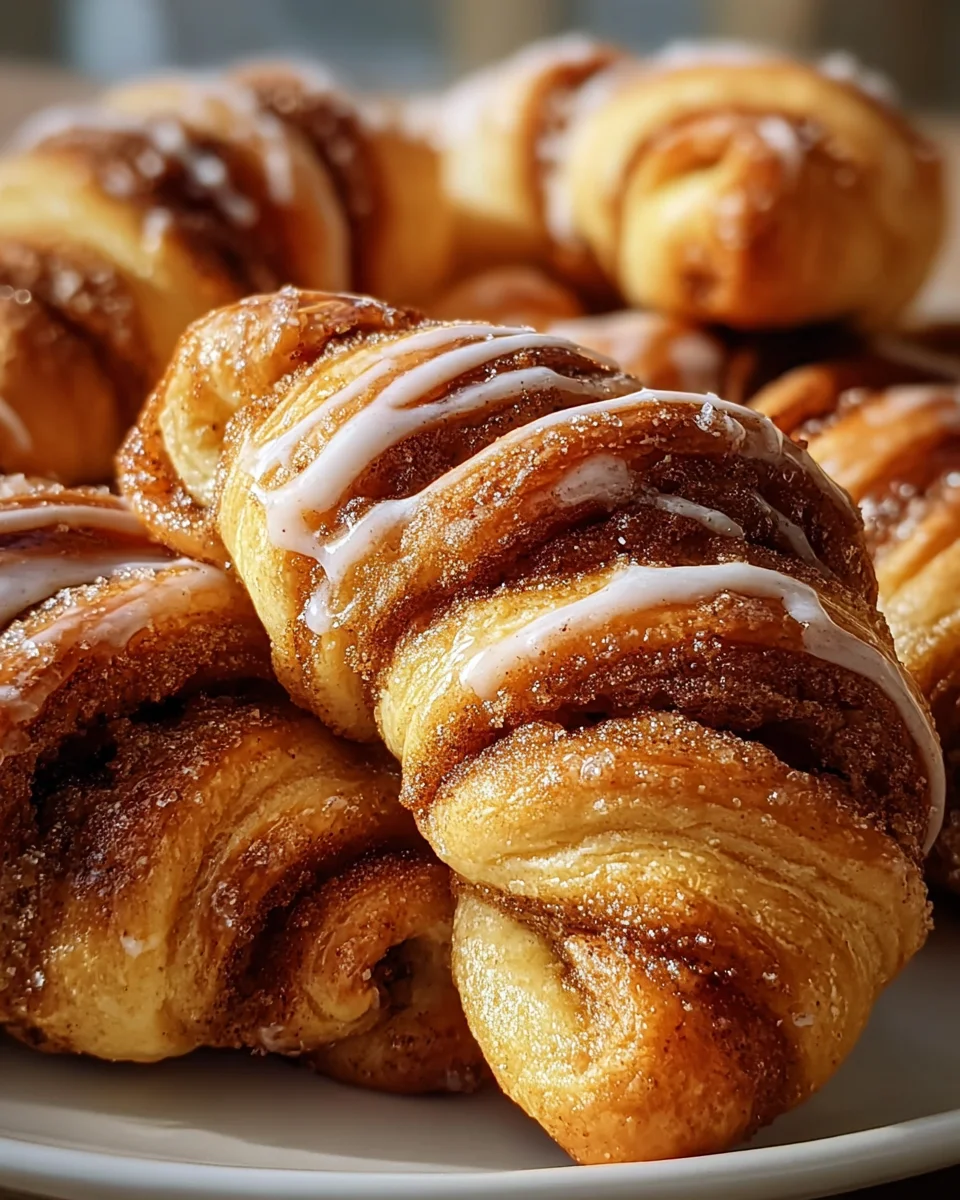 Warm Cinnamon Crescent Twists