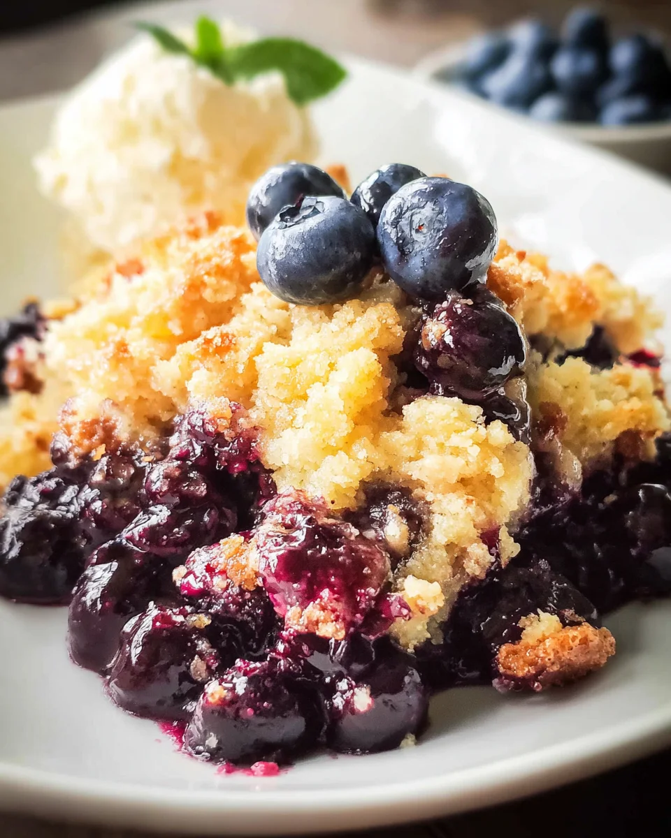 4 Ingredient Blueberry Cobbler 15 4