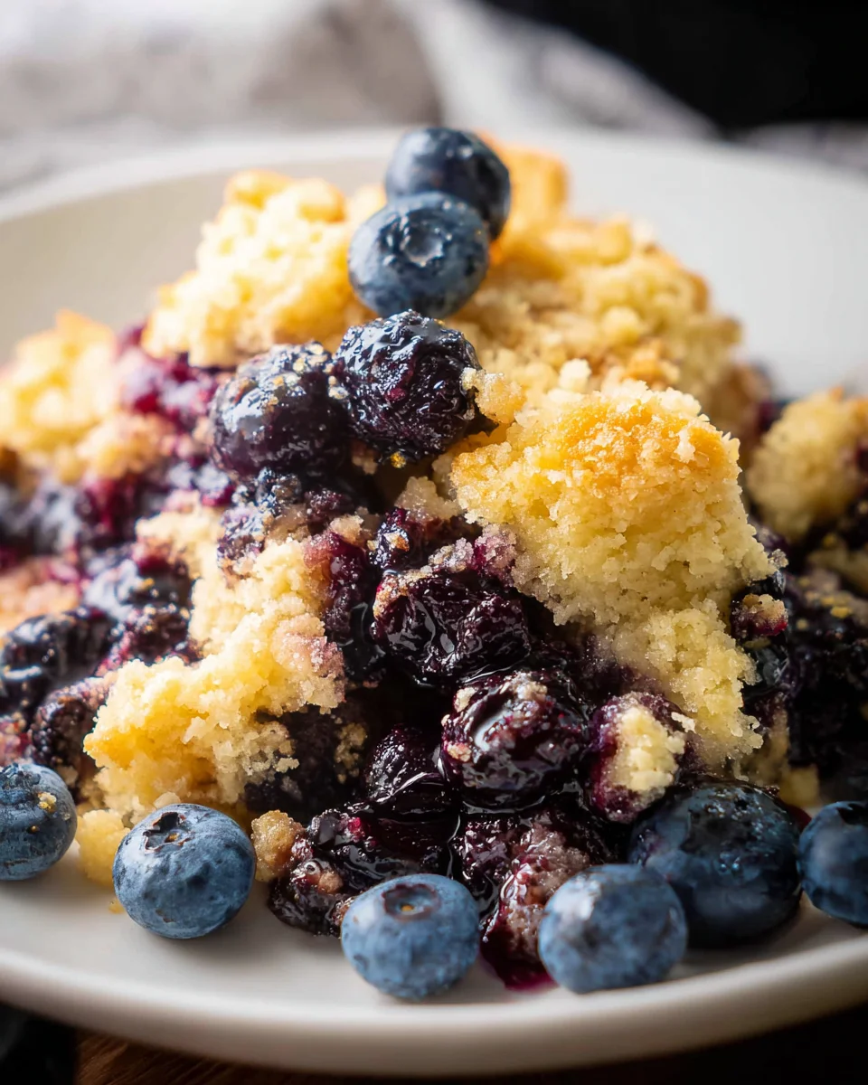 4 Ingredient Blueberry Cobbler 16 4