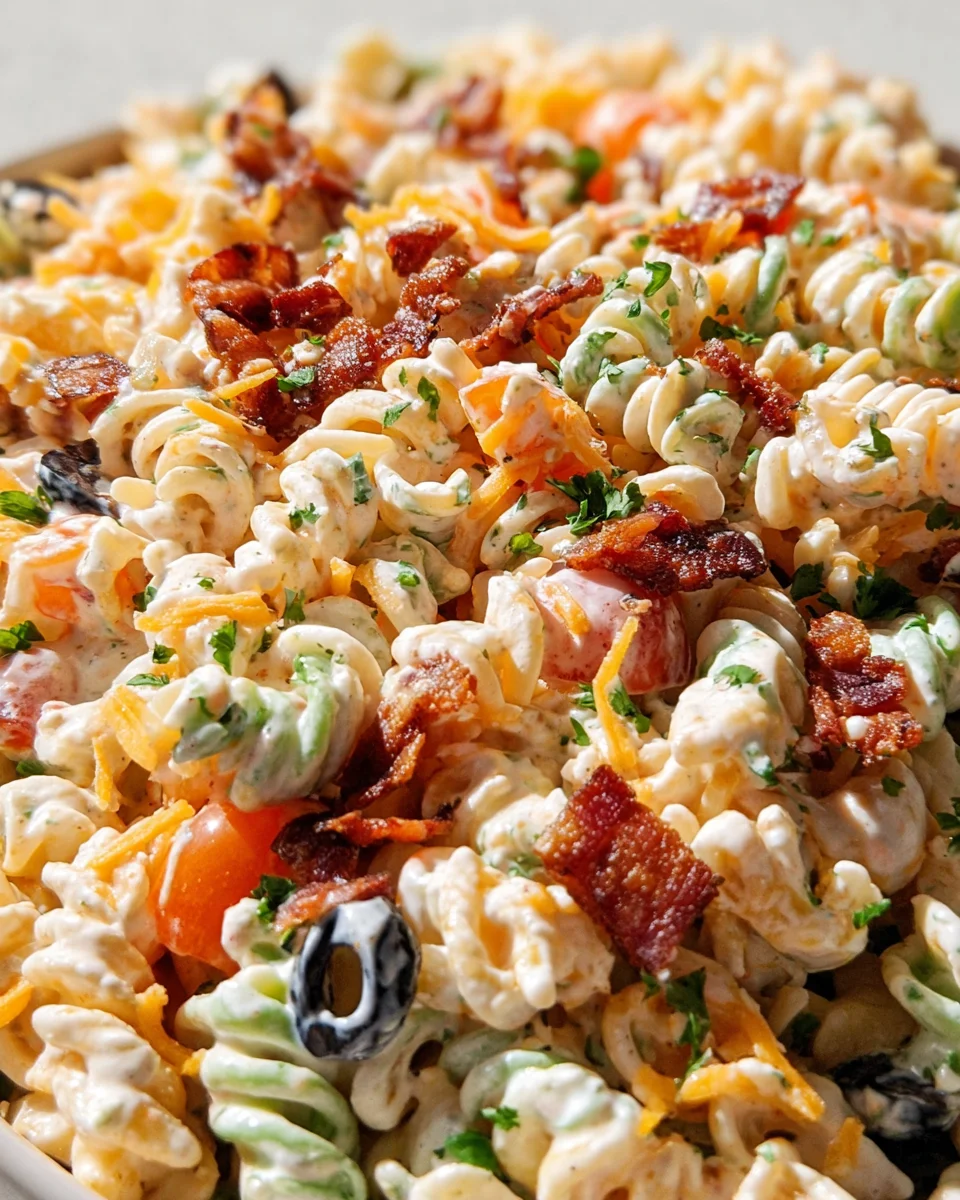 Bacon Ranch Pasta Salad