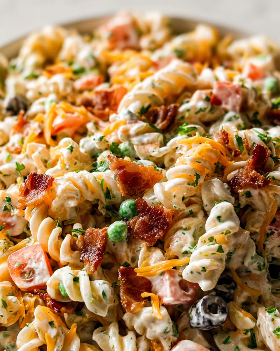 Bacon Ranch Pasta Salad 19 Bacon