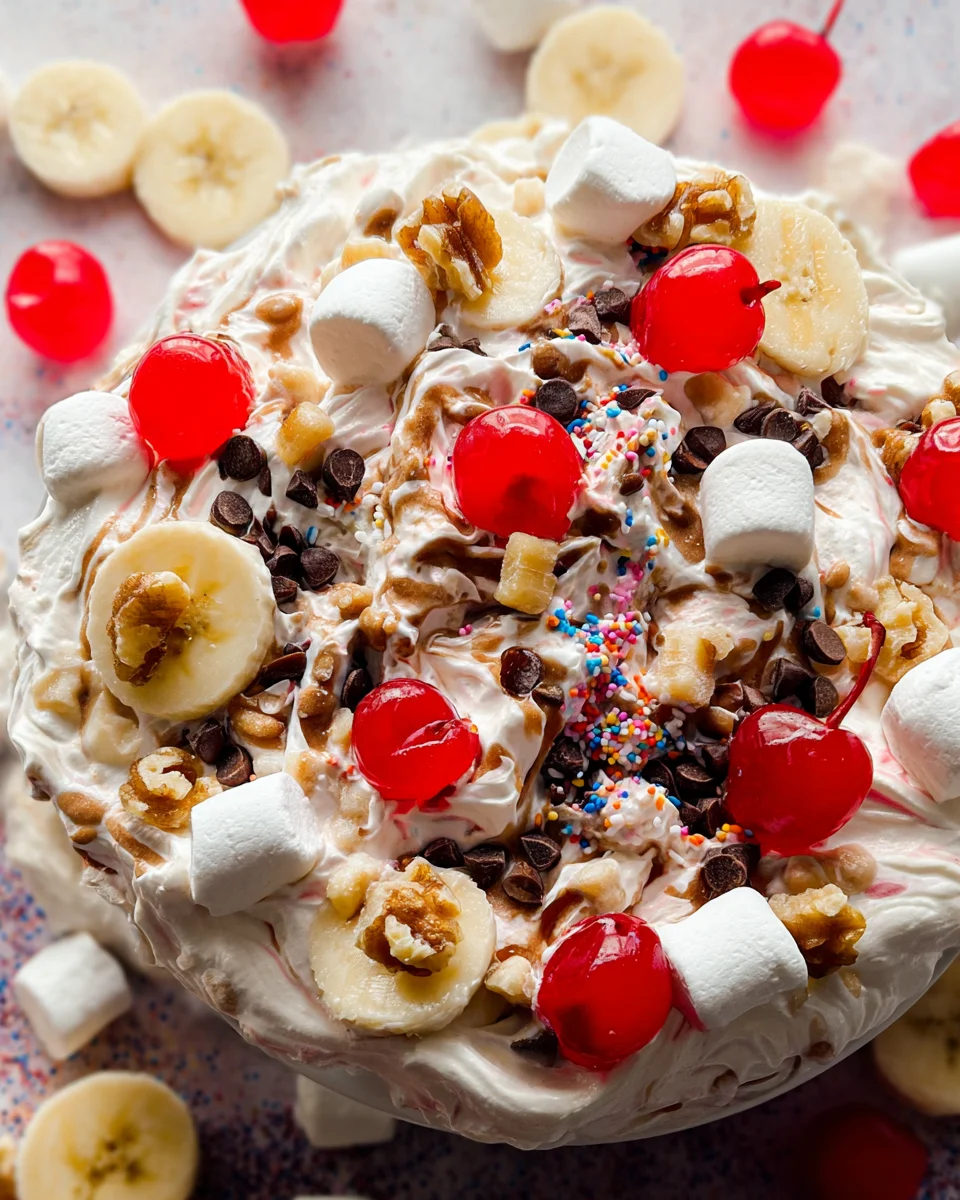 Banana Split Fluff Salad