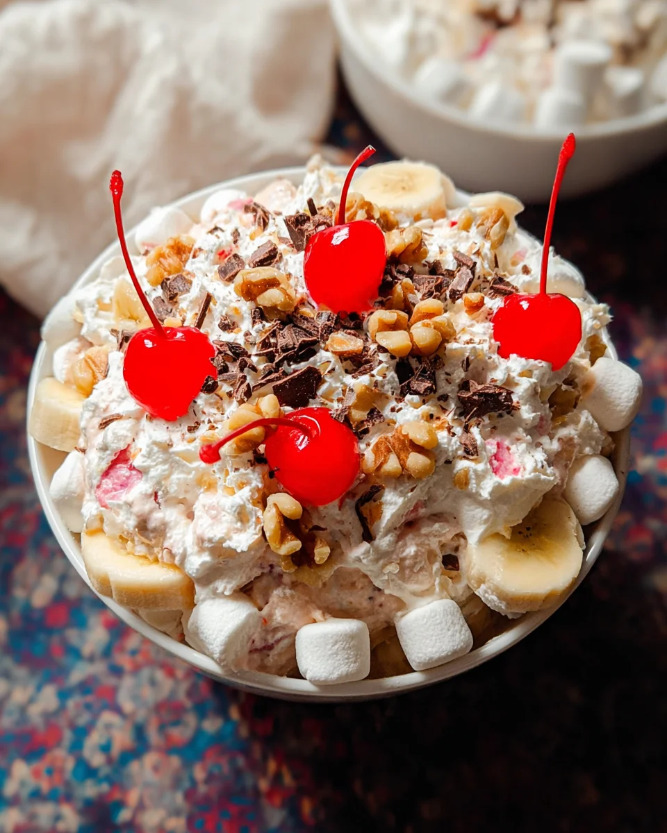 Banana Split Fluff Salad 18 Banana