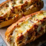 Cheesy Chicken Garlic Bread Sandwich 18 Cheesy Chicken Garlic Bread Sandwich