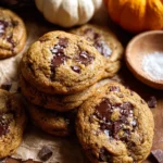 Chewy Pumpkin Chocolate Chip Cookies