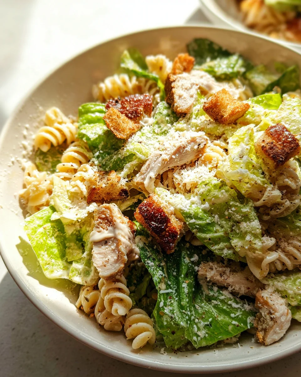 Chicken Caesar Pasta Salad