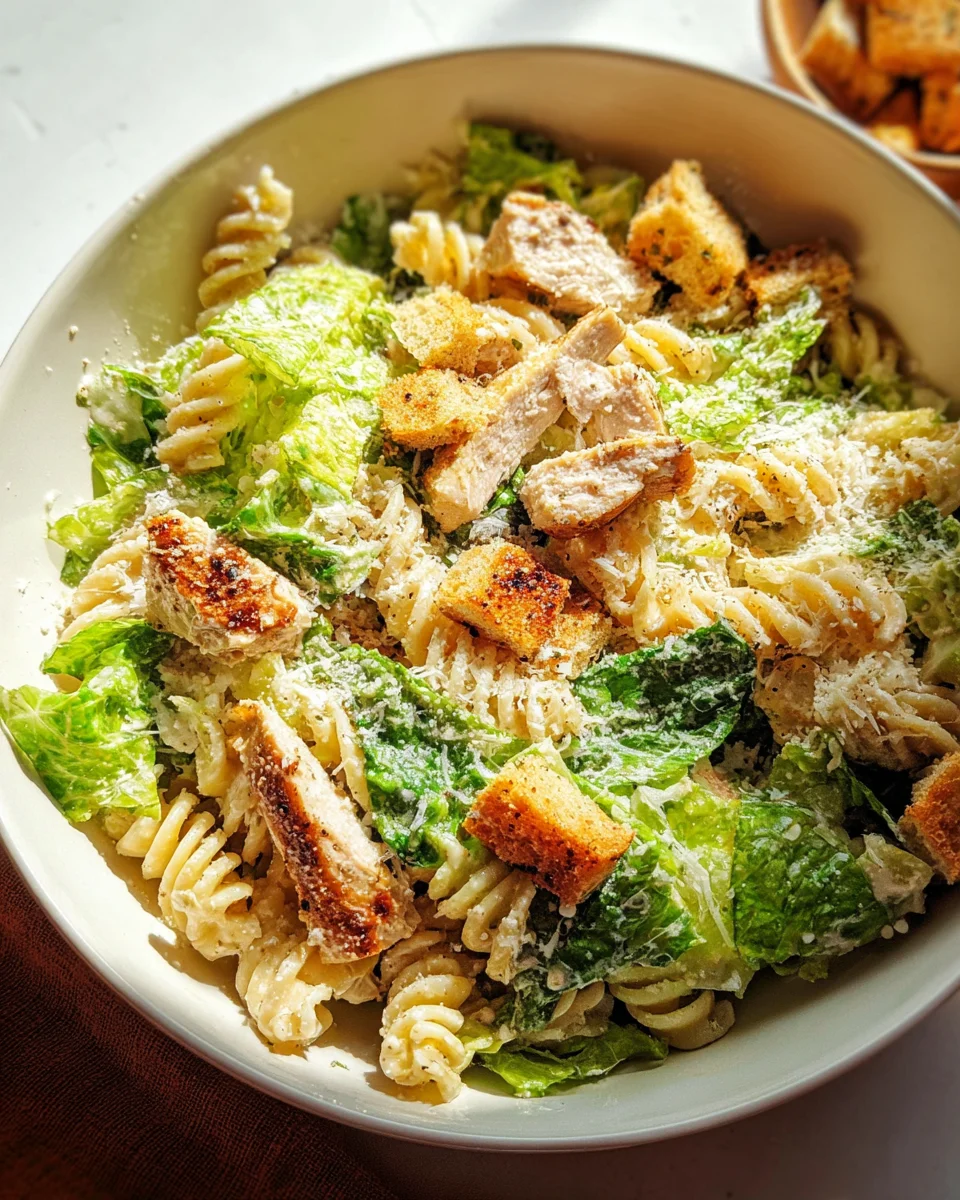 Chicken Caesar Pasta Salad 15 Chicken