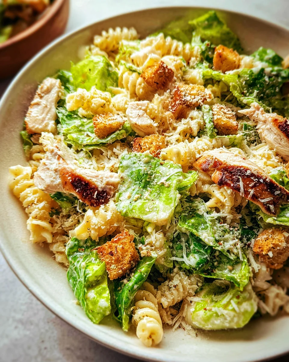 Chicken Caesar Pasta Salad 16 Chicken