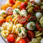 Creamy Caprese Pasta Salad