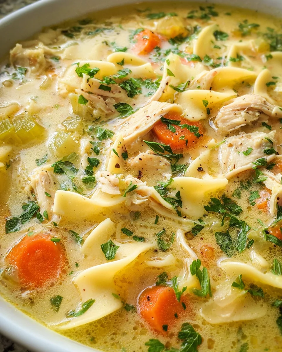Creamy Chicken Noodle Soup Recipe 26 Creamy