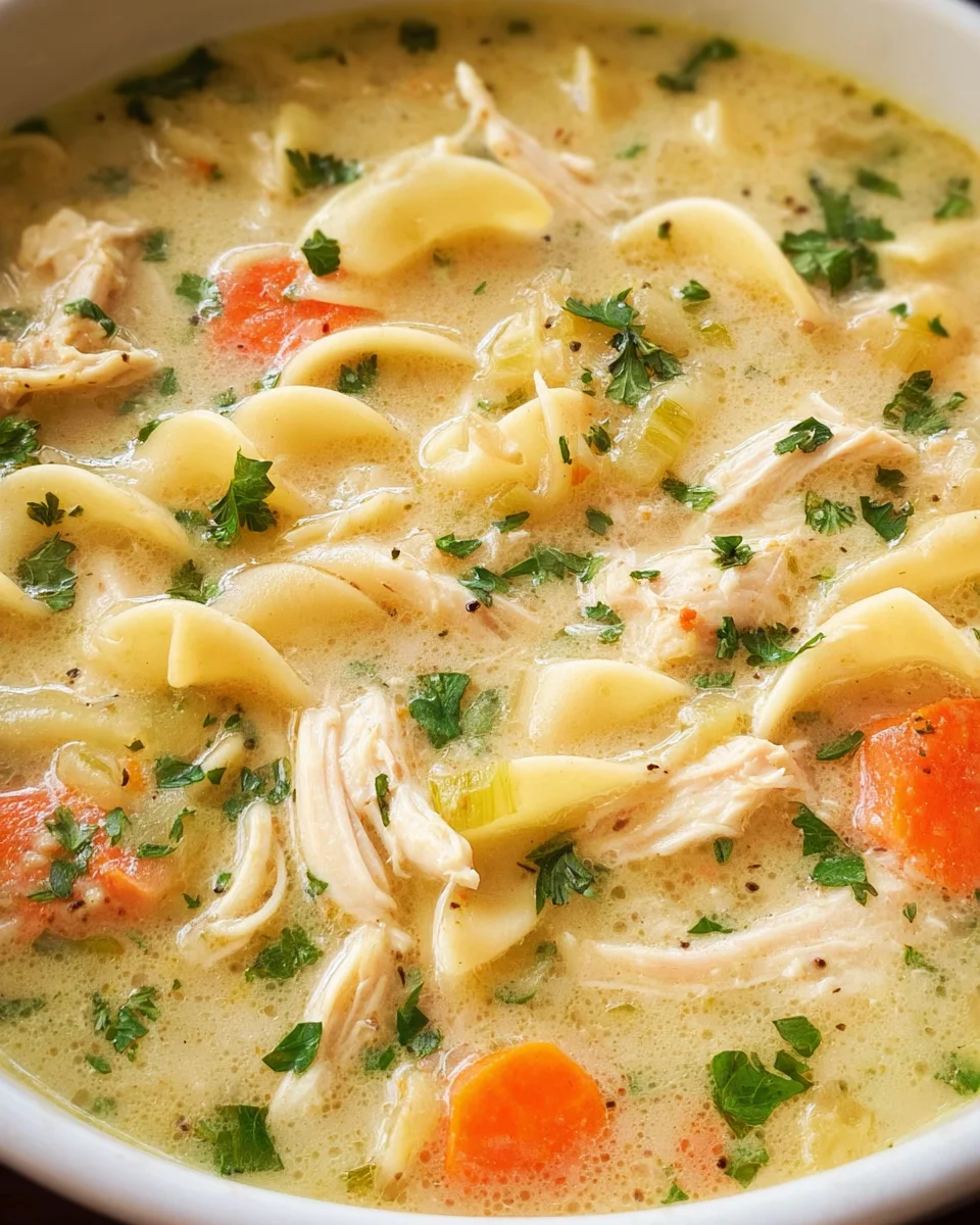 Creamy Chicken Noodle Soup Recipe 27 Creamy