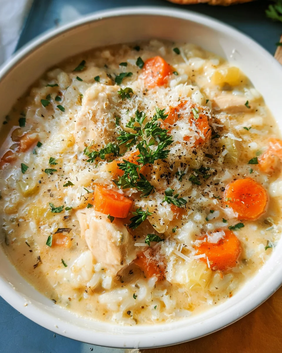 Creamy Chicken and Rice Soup