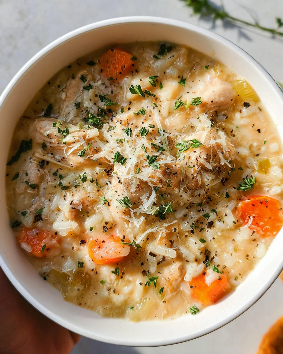 Creamy Chicken and Rice Soup 22 Creamy