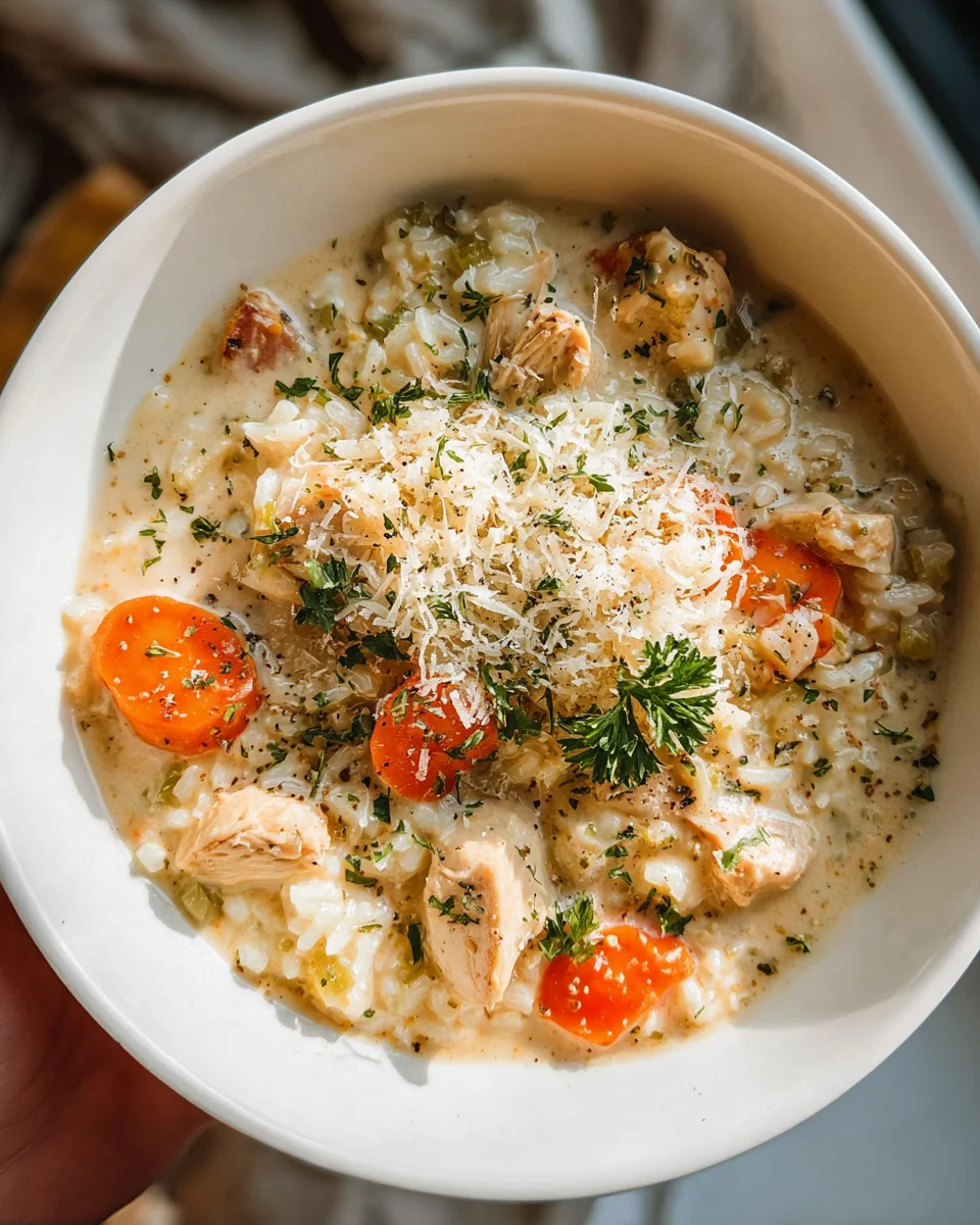 Creamy Chicken and Rice Soup 23 Creamy