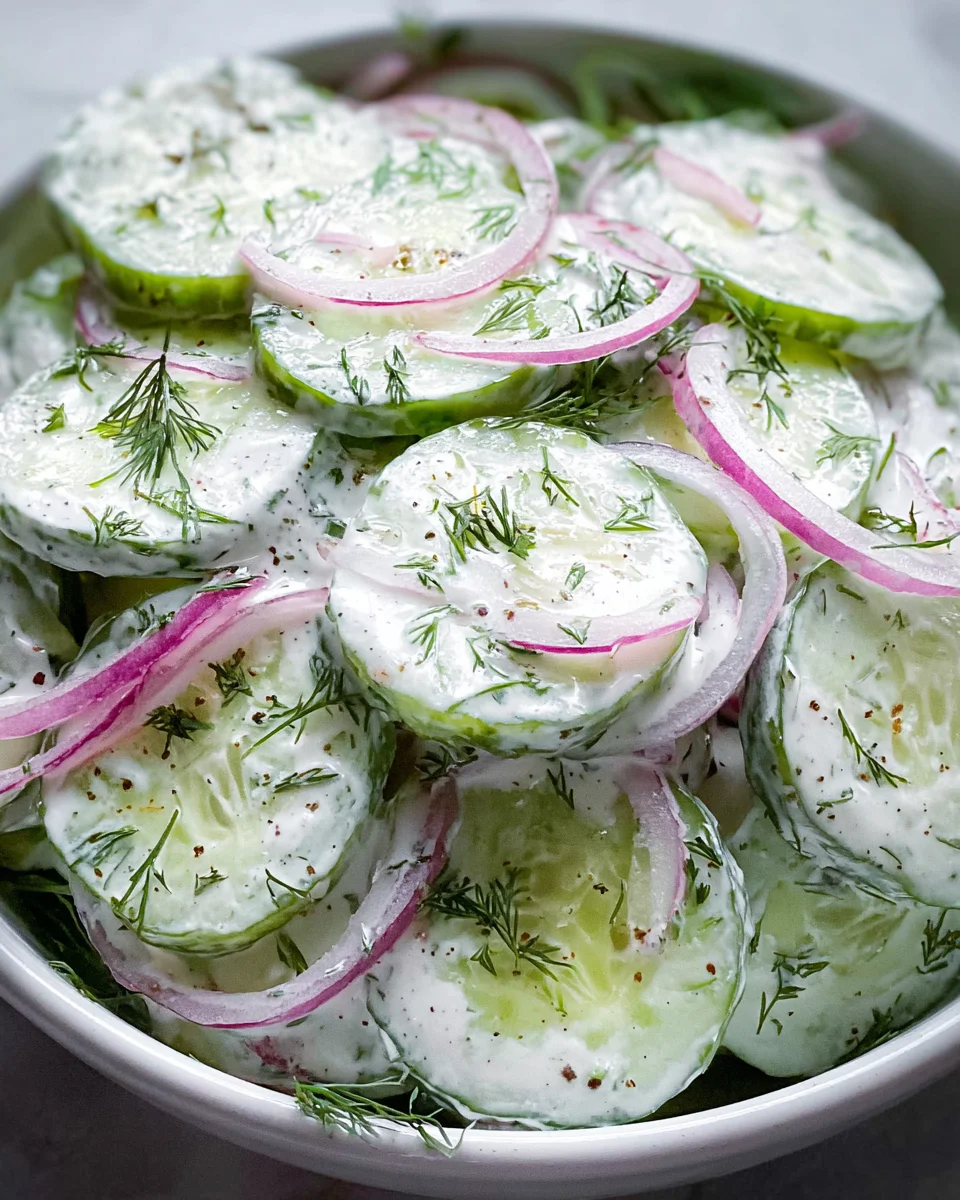 Creamy Cucumber Salad