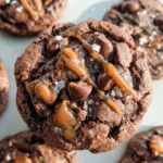 Double Chocolate Salted Caramel Cookies 25 Double Chocolate Salted Caramel Cookies